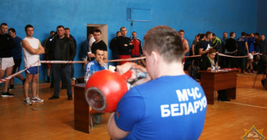 Чемпионат Гомельского областного управления МЧС по гиревому спорту в Мозыре Чемпионат Гомельского областного управления МЧС по гиревому спорту в Мозыре