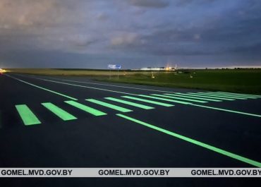 Светящаяся разметка появилась на трассе Р-31 в Гомельской области