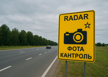 Места установки датчиков контроля скорости на дорогах Гомельской области 16 сентября