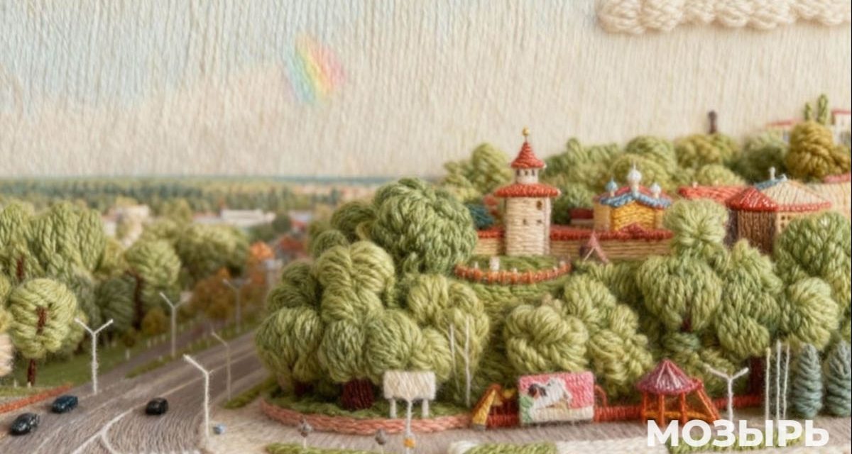 Такой Мозырь вы еще не видели! Мы попросили ИИ «связать» его из пряжи