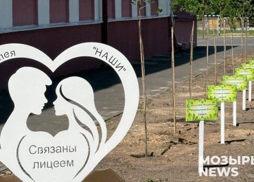 Семейная аллея «Наши» появилась в Мозырском областном лицее